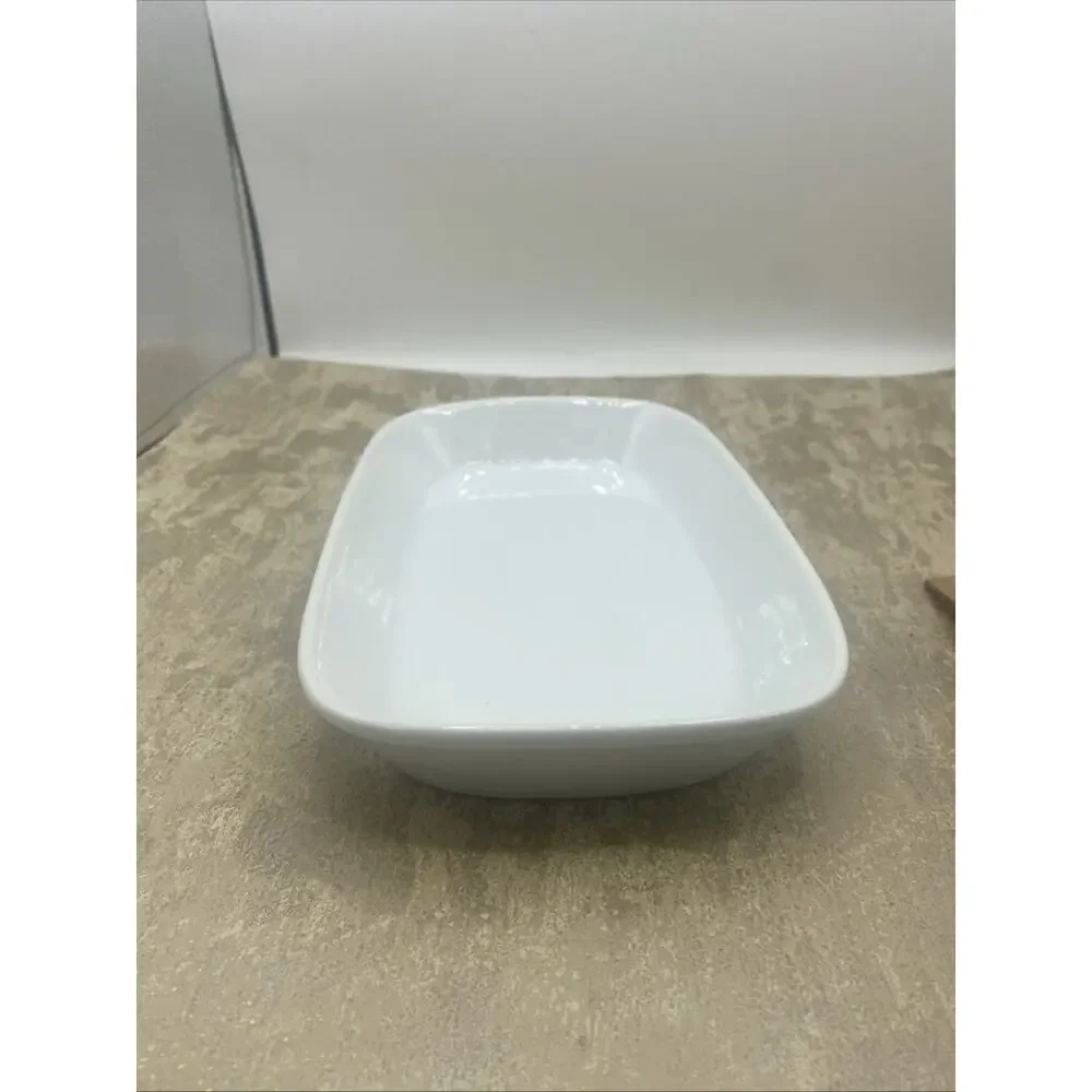 Cordon Bleu BIA Porcelain Oblong Baker/Serving Dish White-Oven To Table 9.5”